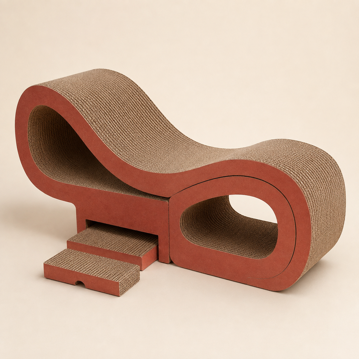 Nuzzellepets™ TerraWave Modular Cat Scratcher Lounge
