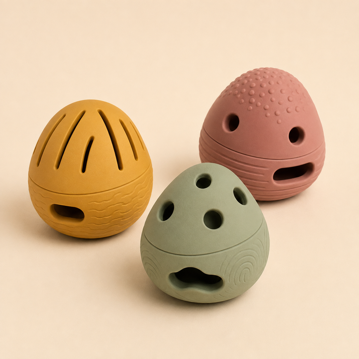 Nuzzellepets™ PebbleQuest Enrichment Toy Trio