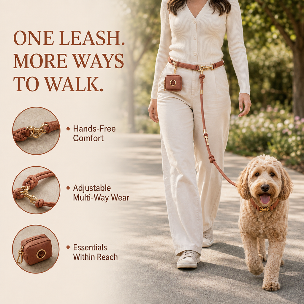 Nuzzellepets™ TerraLoop Convertible Rope Leash Set