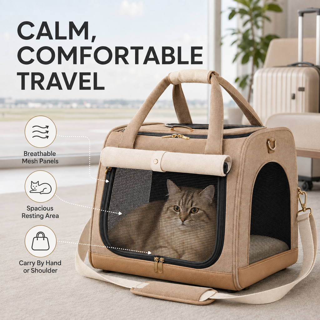 Nuzzellepets™ HavenPort Soft-Sided Pet Carrier