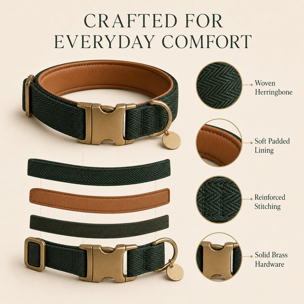 Nuzzellepets™ Verdant Heritage Comfort Collar
