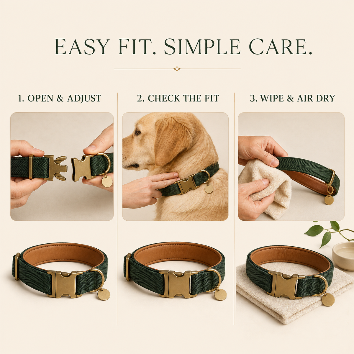 Nuzzellepets™ Verdant Heritage Comfort Collar