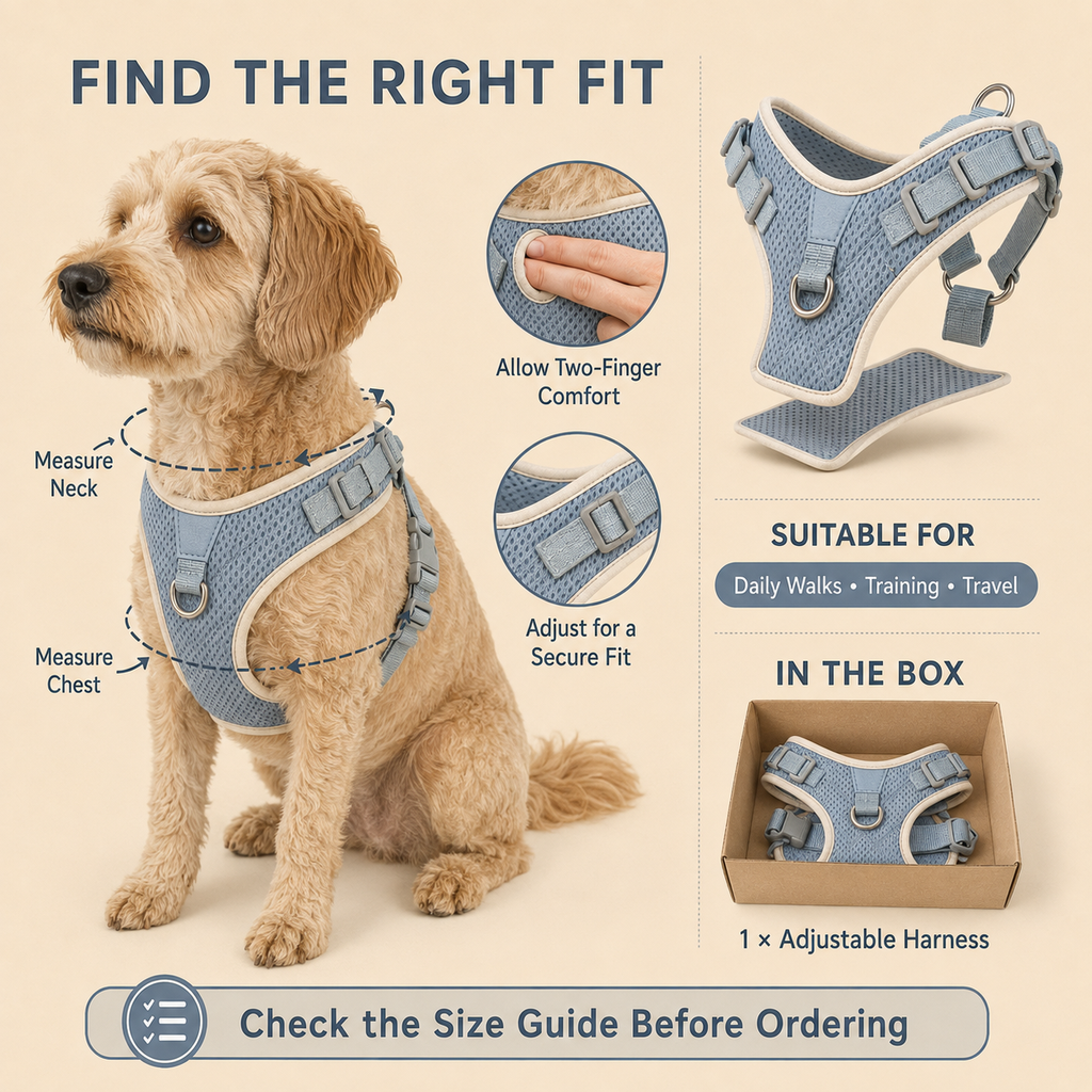 Nuzzellepets™ AirContour Padded Dog Harness